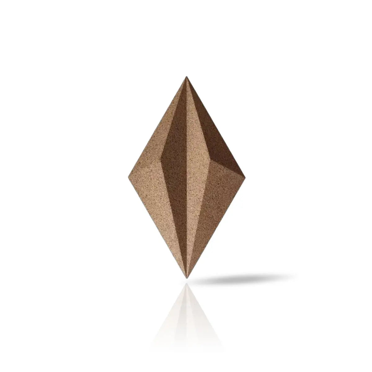 DIAMOND LINE 3D Cork Acoustic Wall Panels on white background DecorMania UK